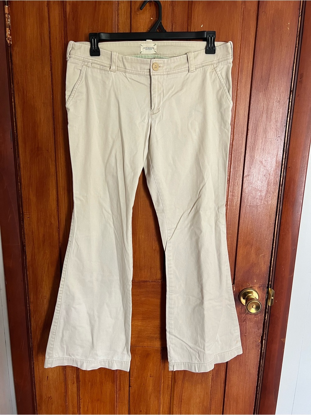 Abercrombie & Fitch Cream Chinos - Flare Leg